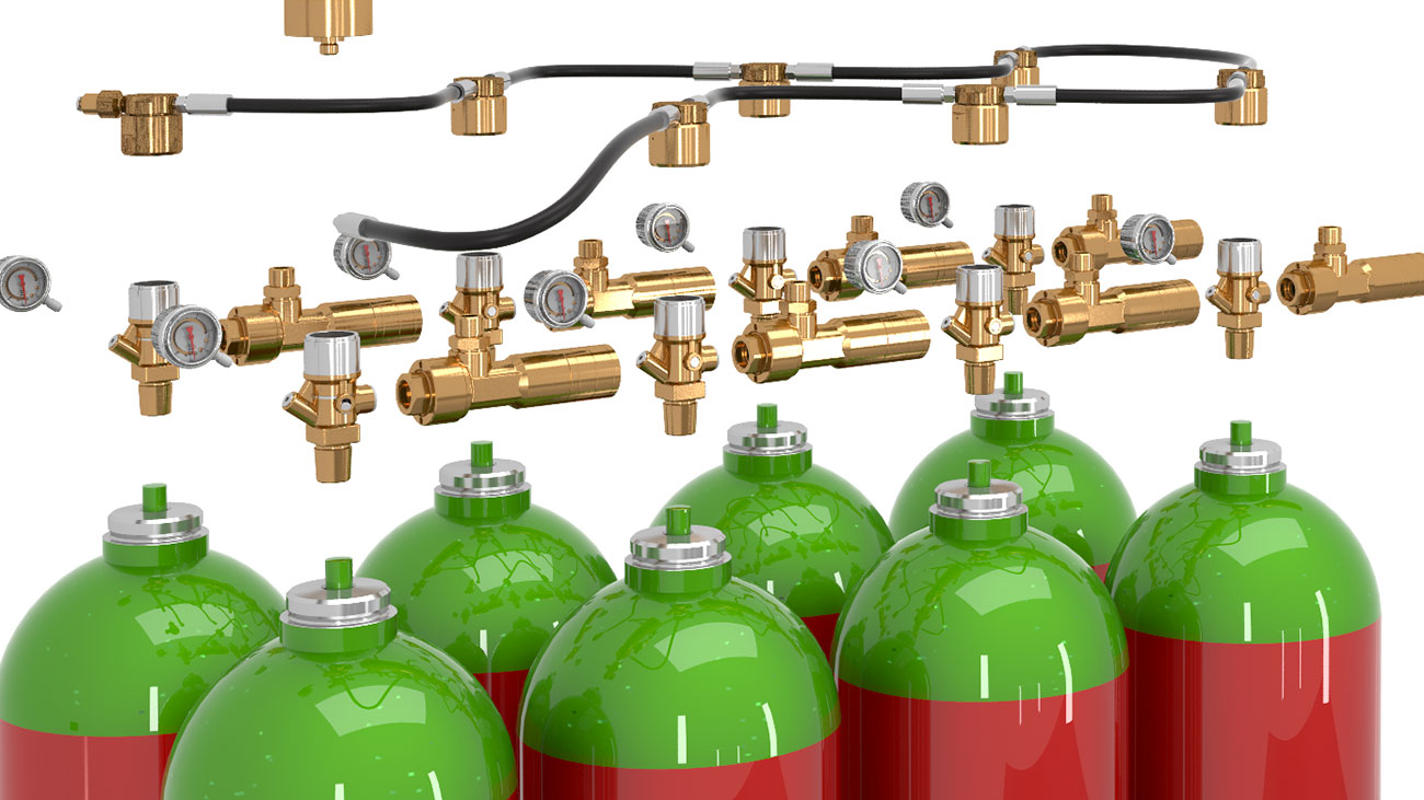 سیستم اطفاء حریق گاز IG55