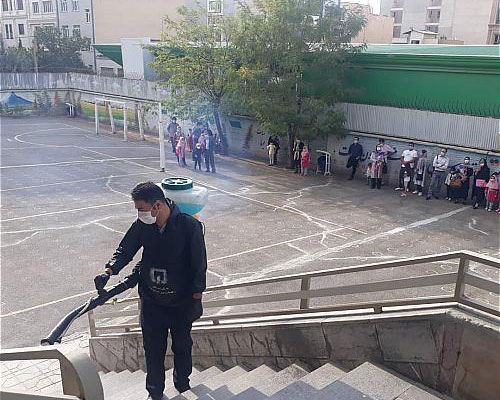 گندزدائی مدارس استان تهران